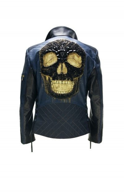 Black skull Bleu